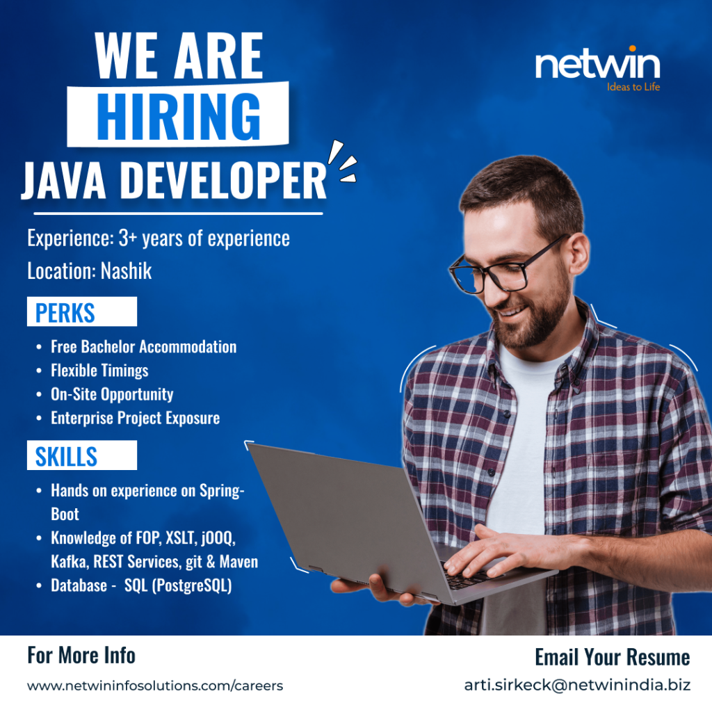 Netwin Infosolutions Hiring Java Developer